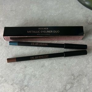 RealHer Metallic Eyeliner Duo NIB